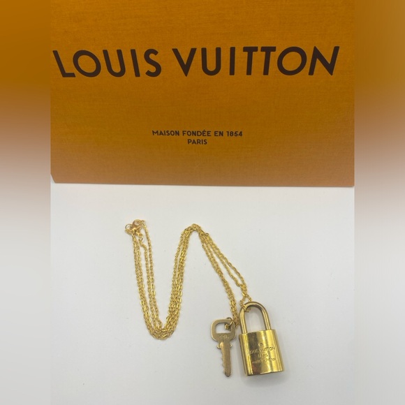 Louis Vuitton Gold Padlock and Key #336 & Necklaces - Picture 7 of 7
